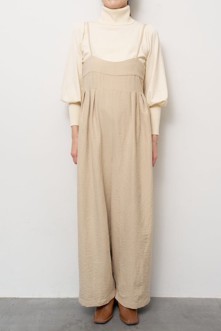 ハイウエストタックサロペット