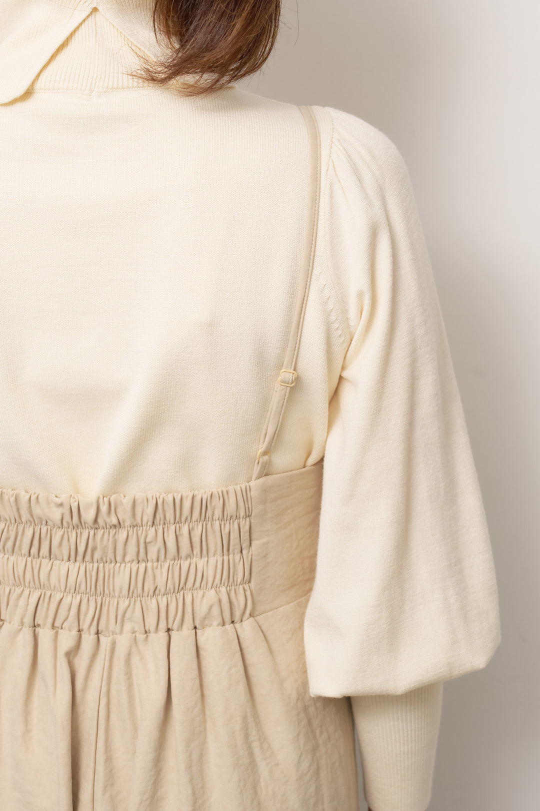 ハイウエストタックサロペット