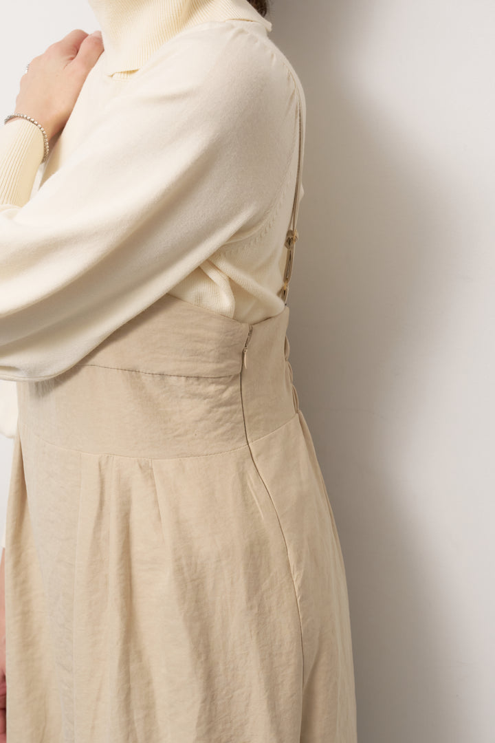 ハイウエストタックサロペット