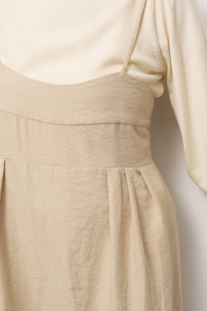 ハイウエストタックサロペット