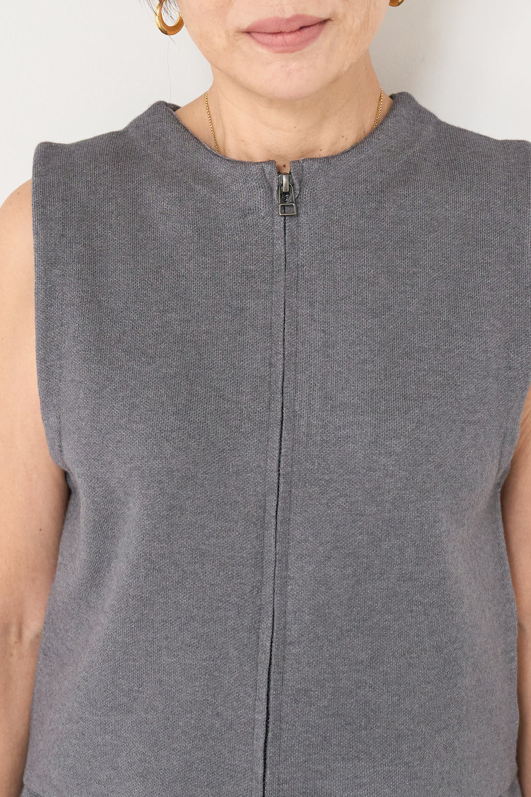 ジップベストニット＋ニットパンツ