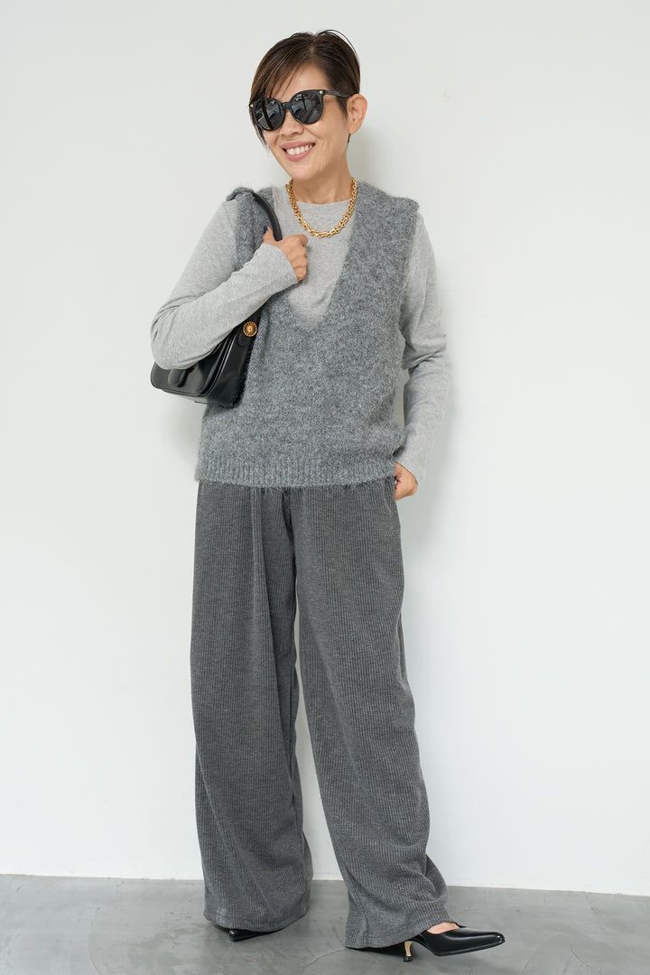 コットンモダールロングTシャツ