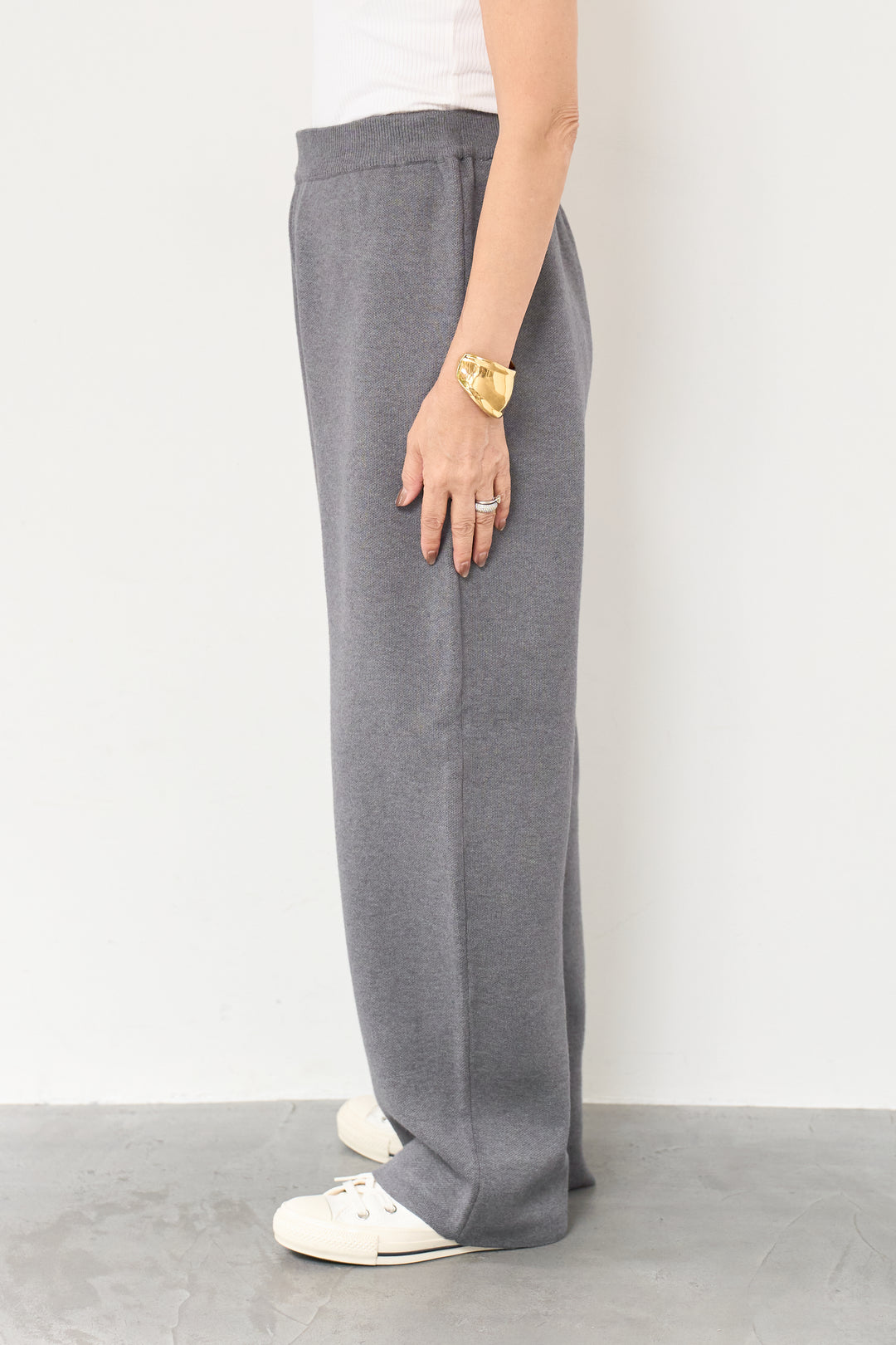 ジップベストニット＋ニットパンツ