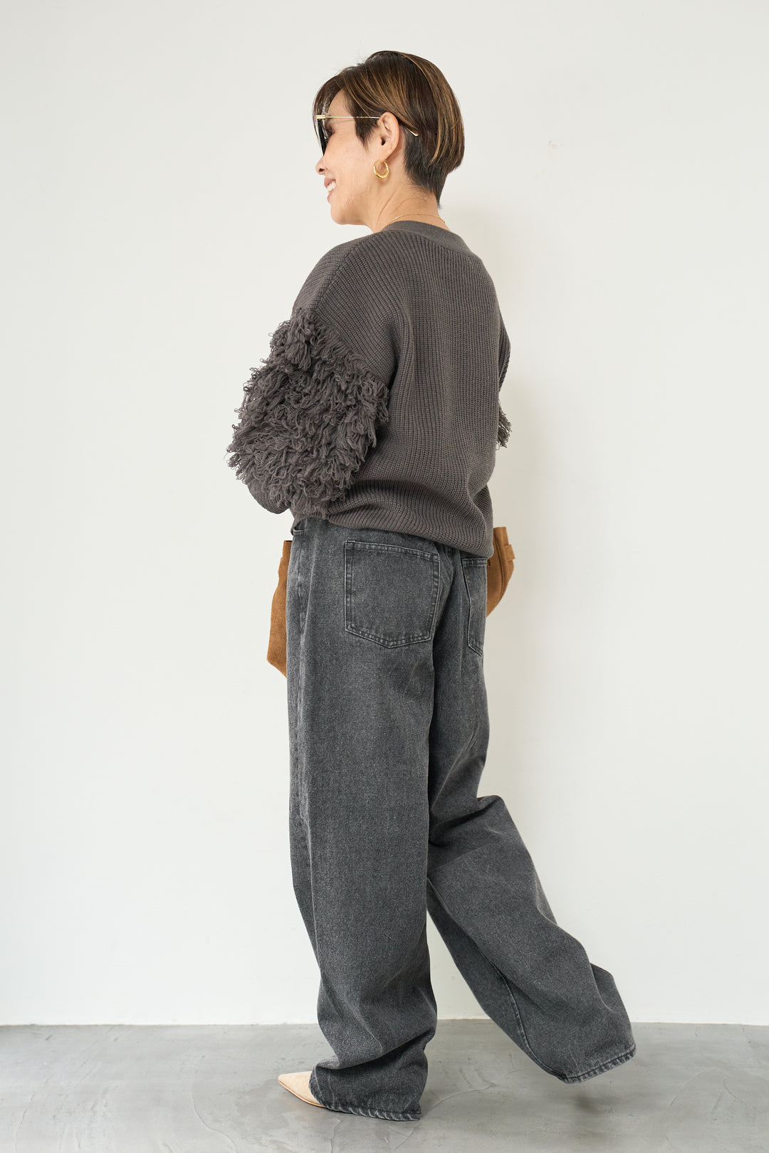 デニムカーブパンツ