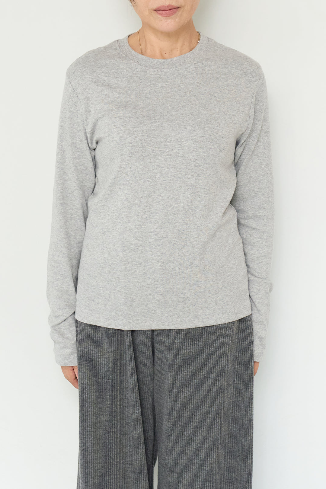 コットンモダールロングTシャツ