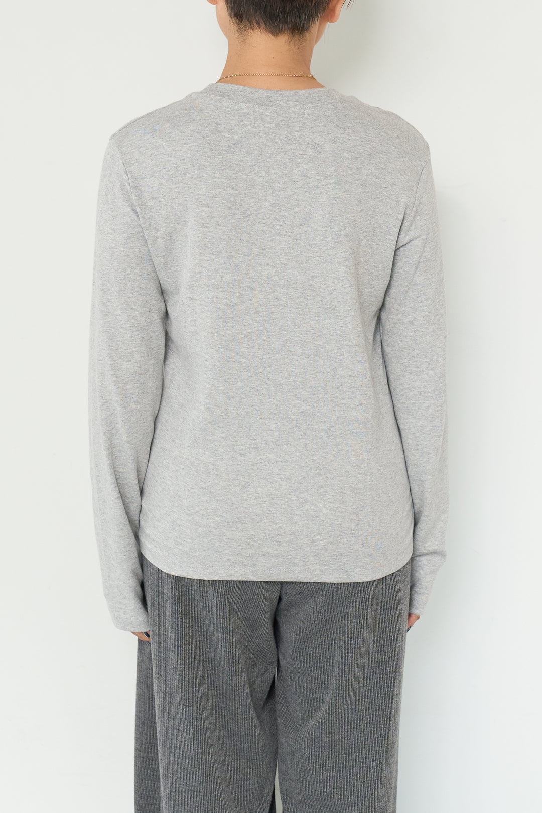 コットンモダールロングTシャツ