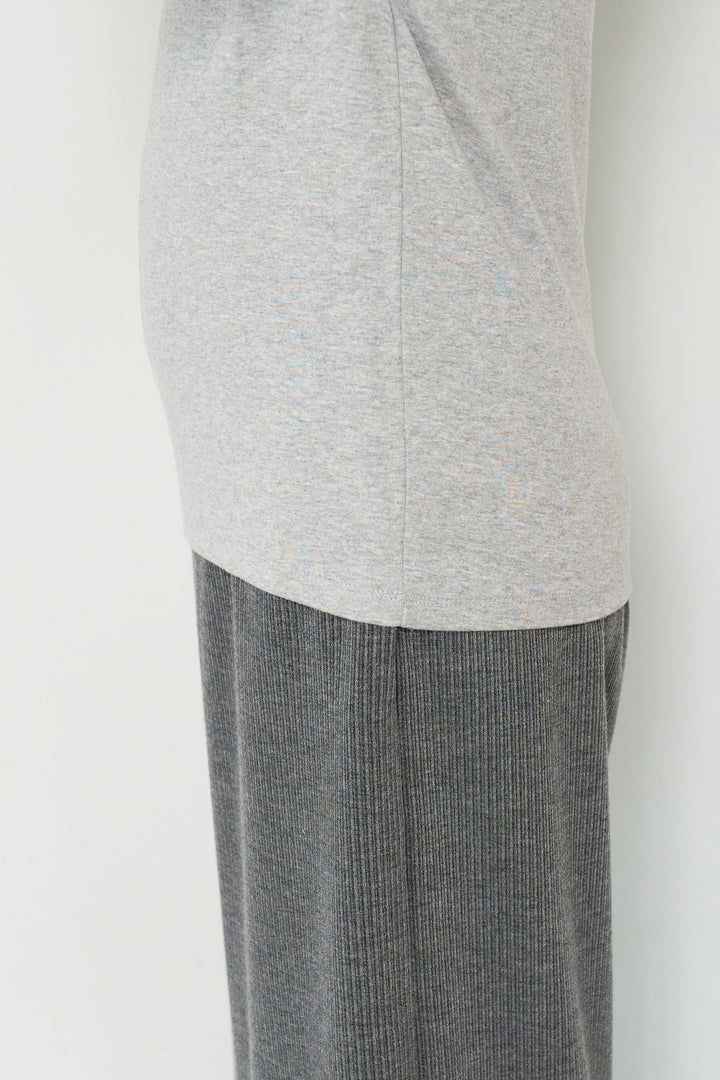 コットンモダールロングTシャツ