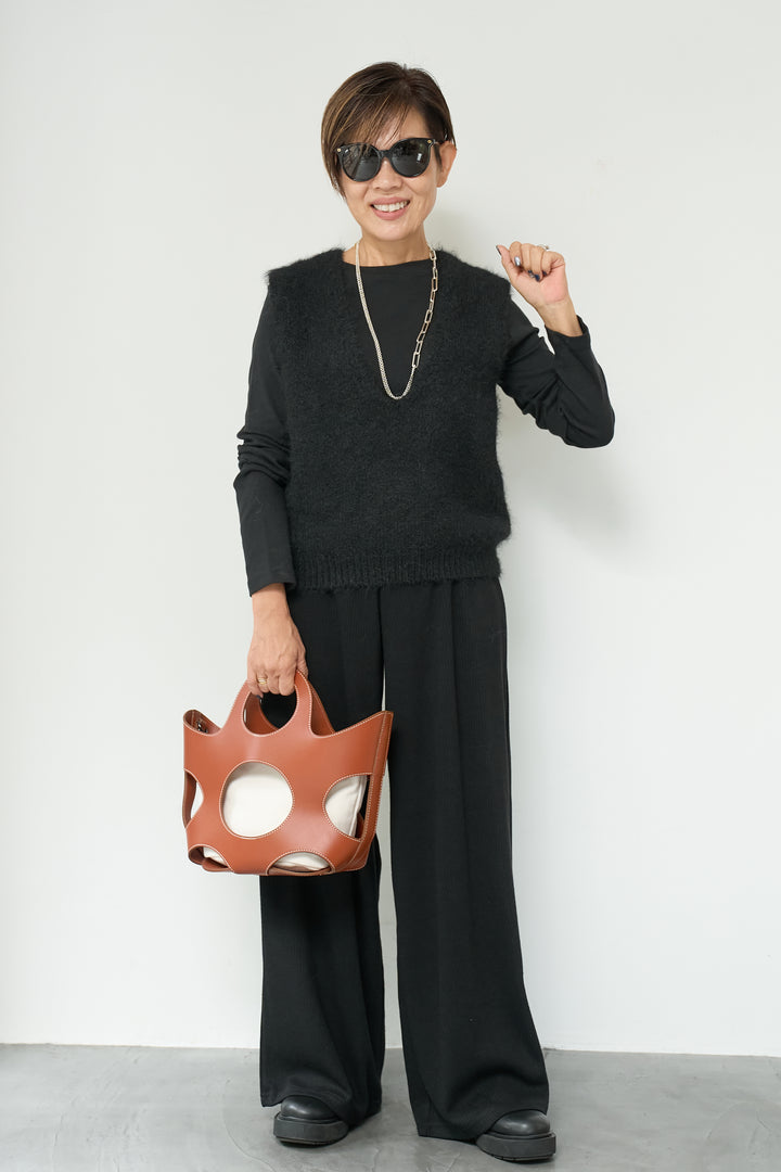 コットンモダールロングTシャツ