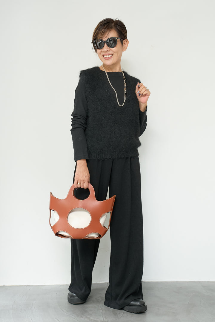 コットンモダールロングTシャツ