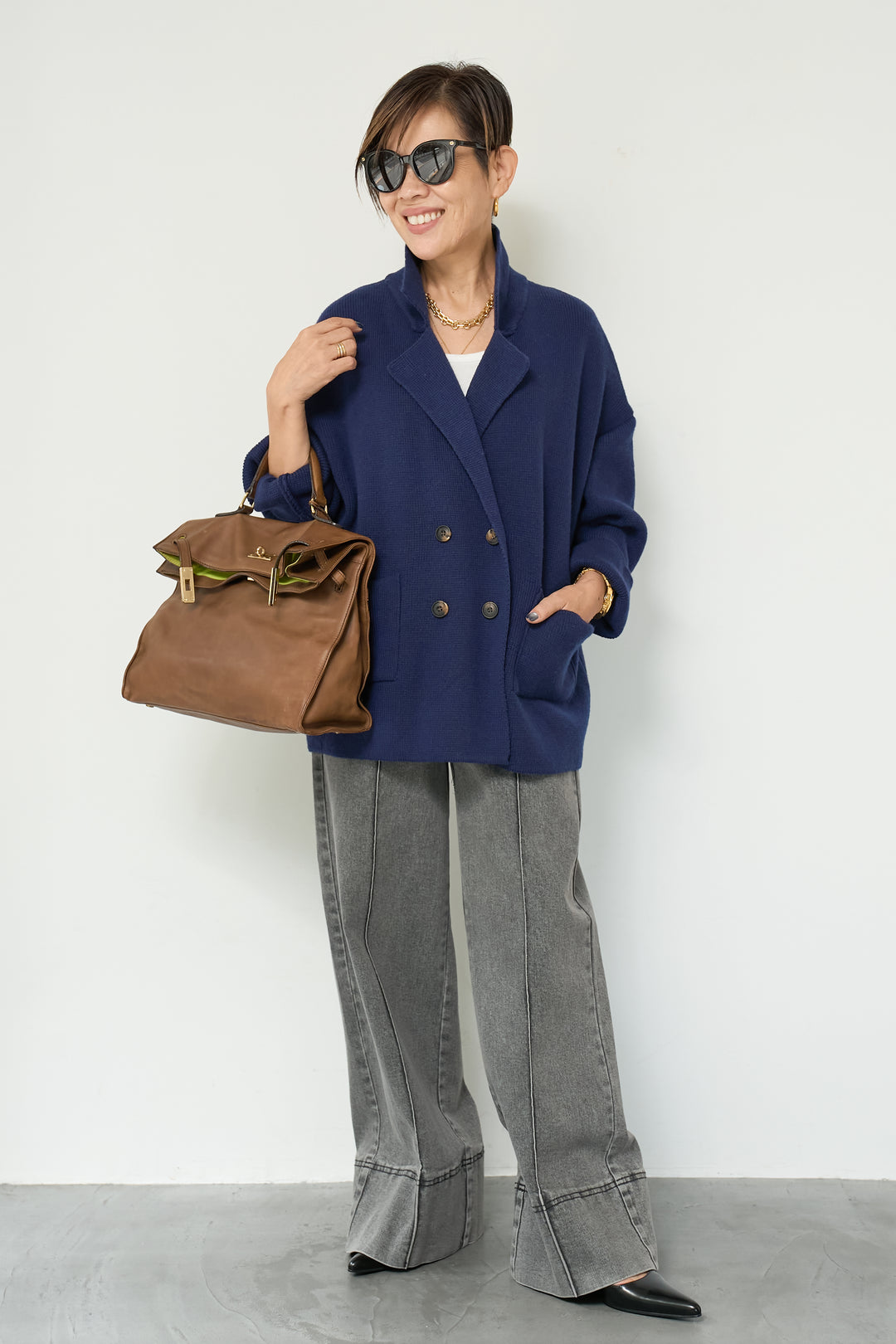 ニットダブルジャケット