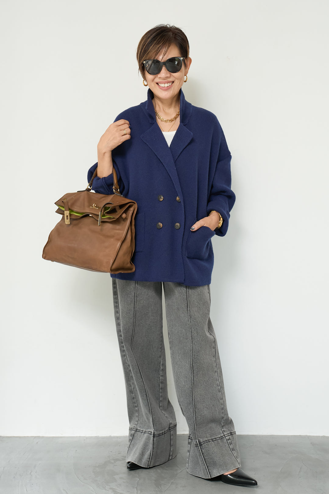 ニットダブルジャケット