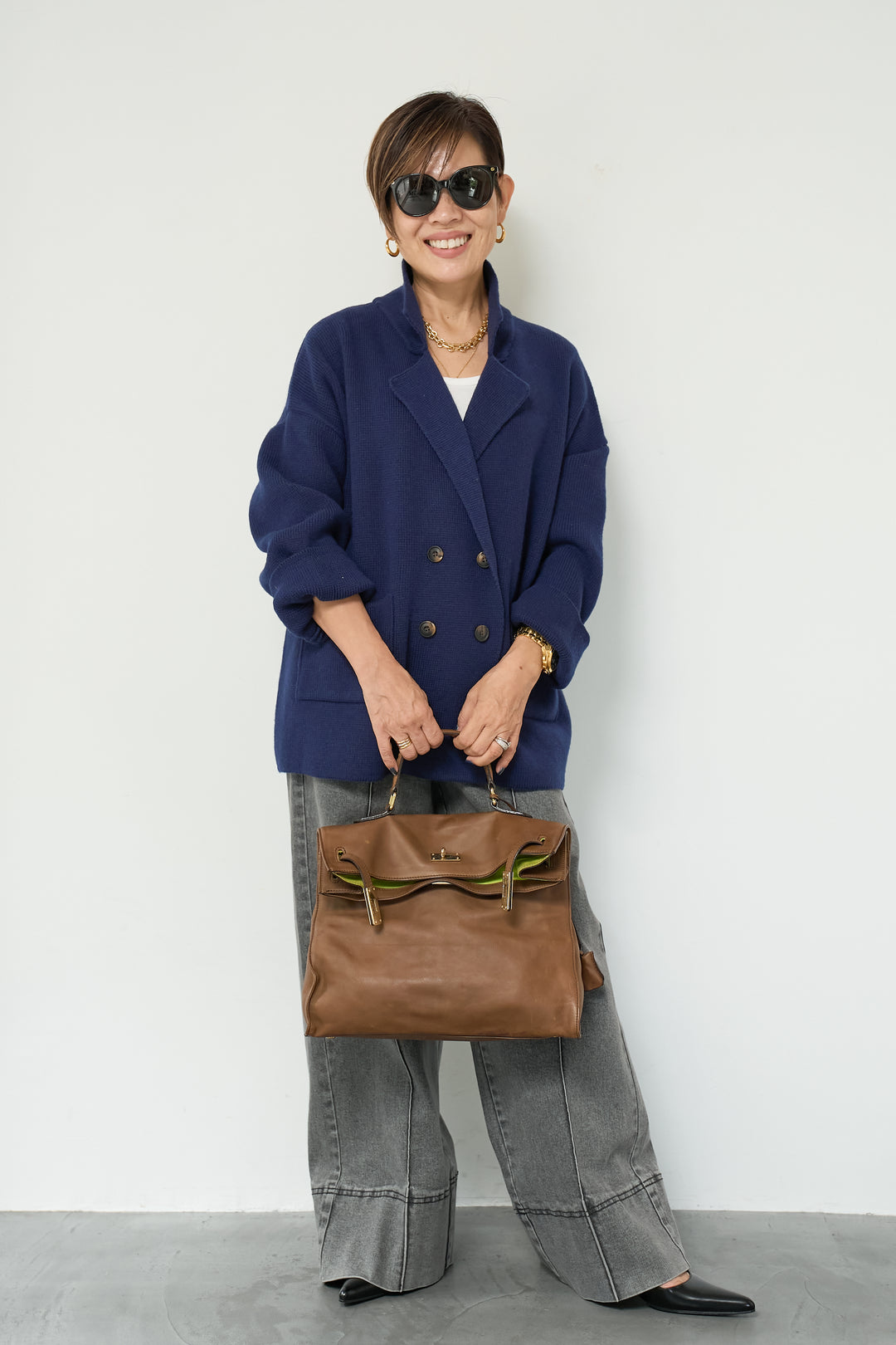 ニットダブルジャケット