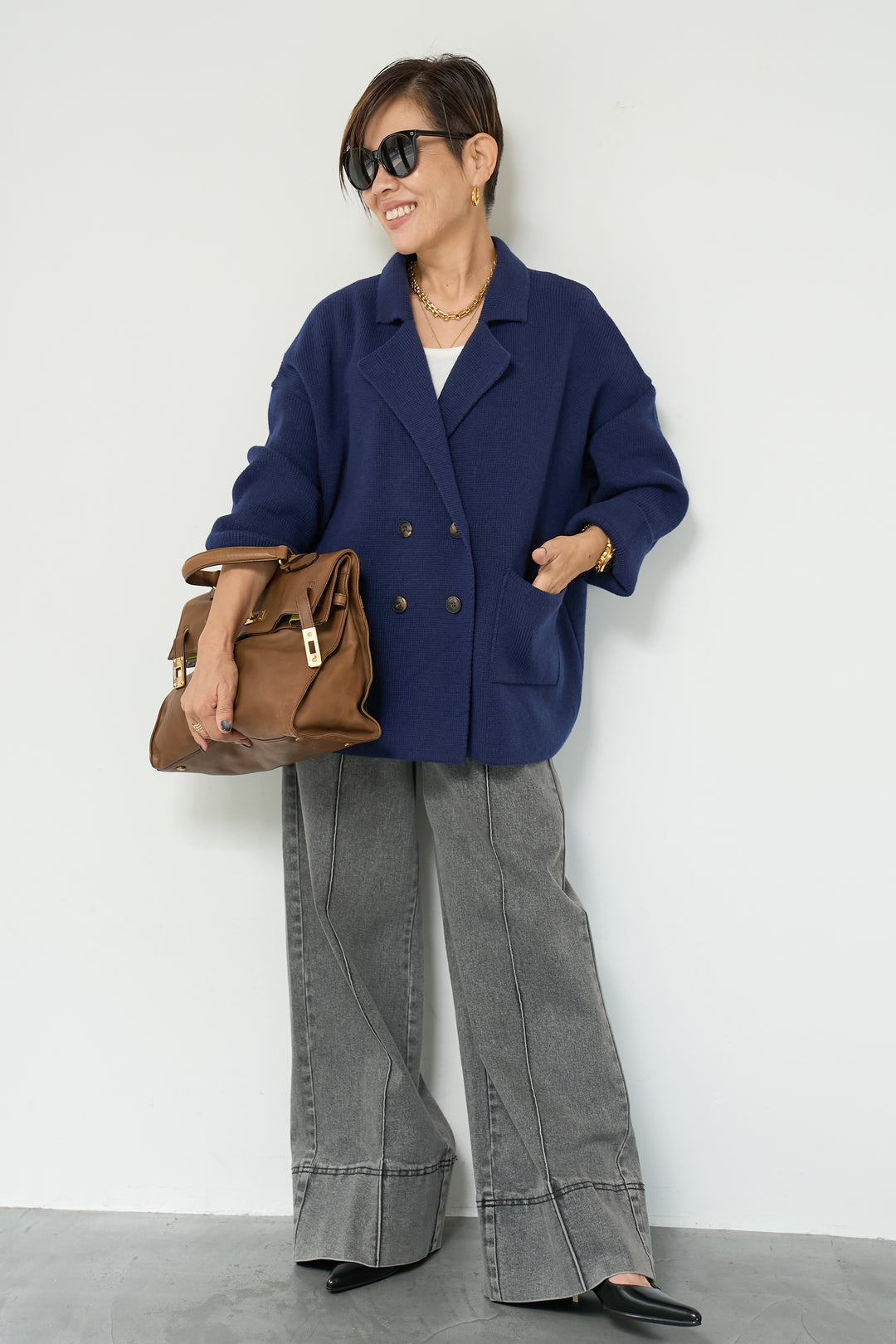 ニットダブルジャケット