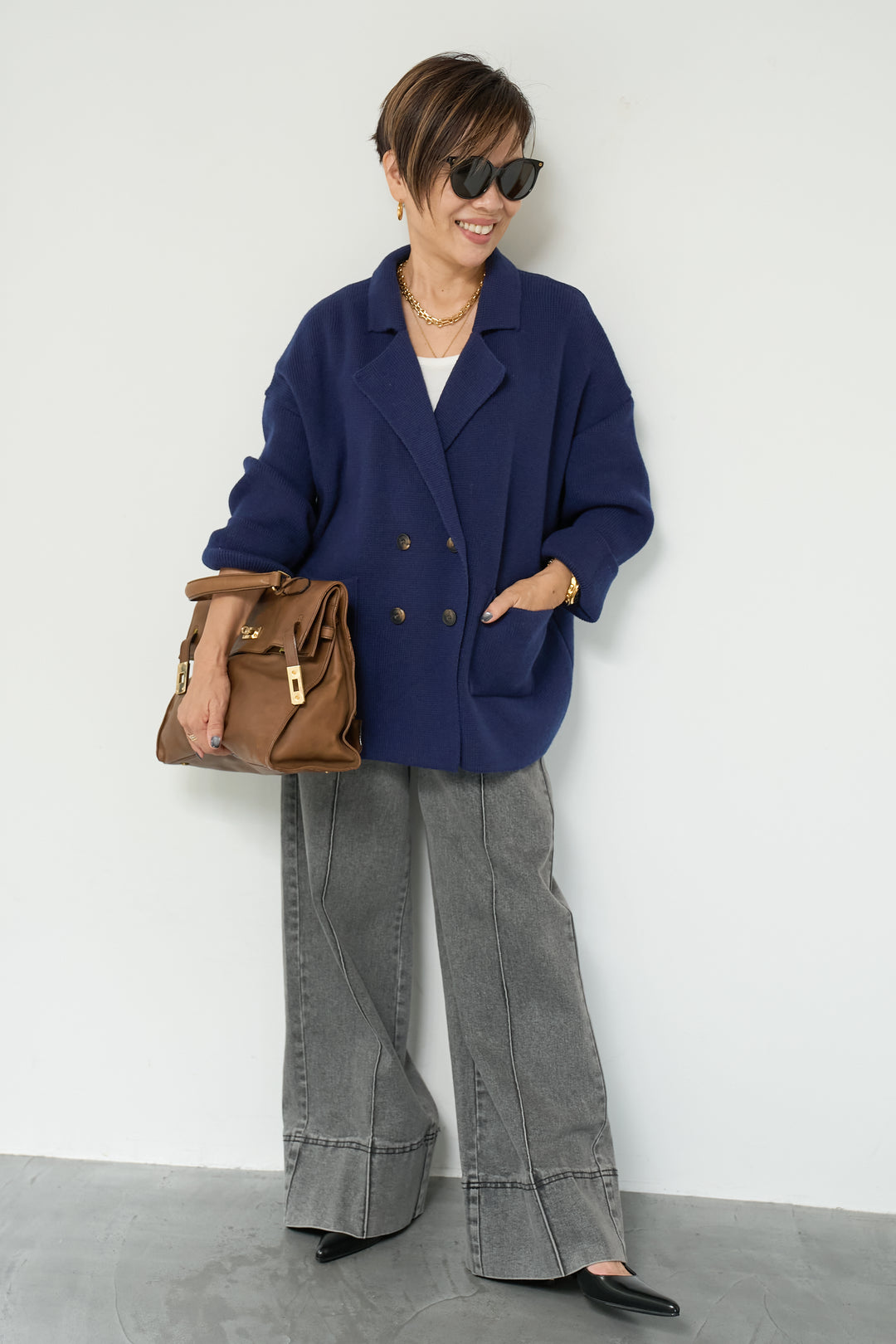 ニットダブルジャケット