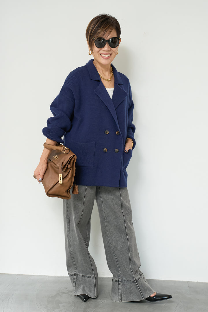 ニットダブルジャケット