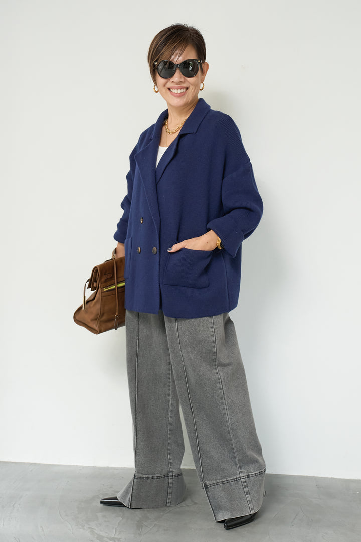 ニットダブルジャケット