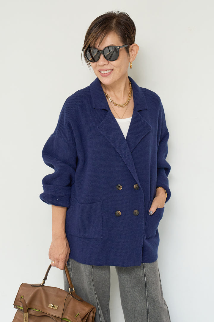 ニットダブルジャケット