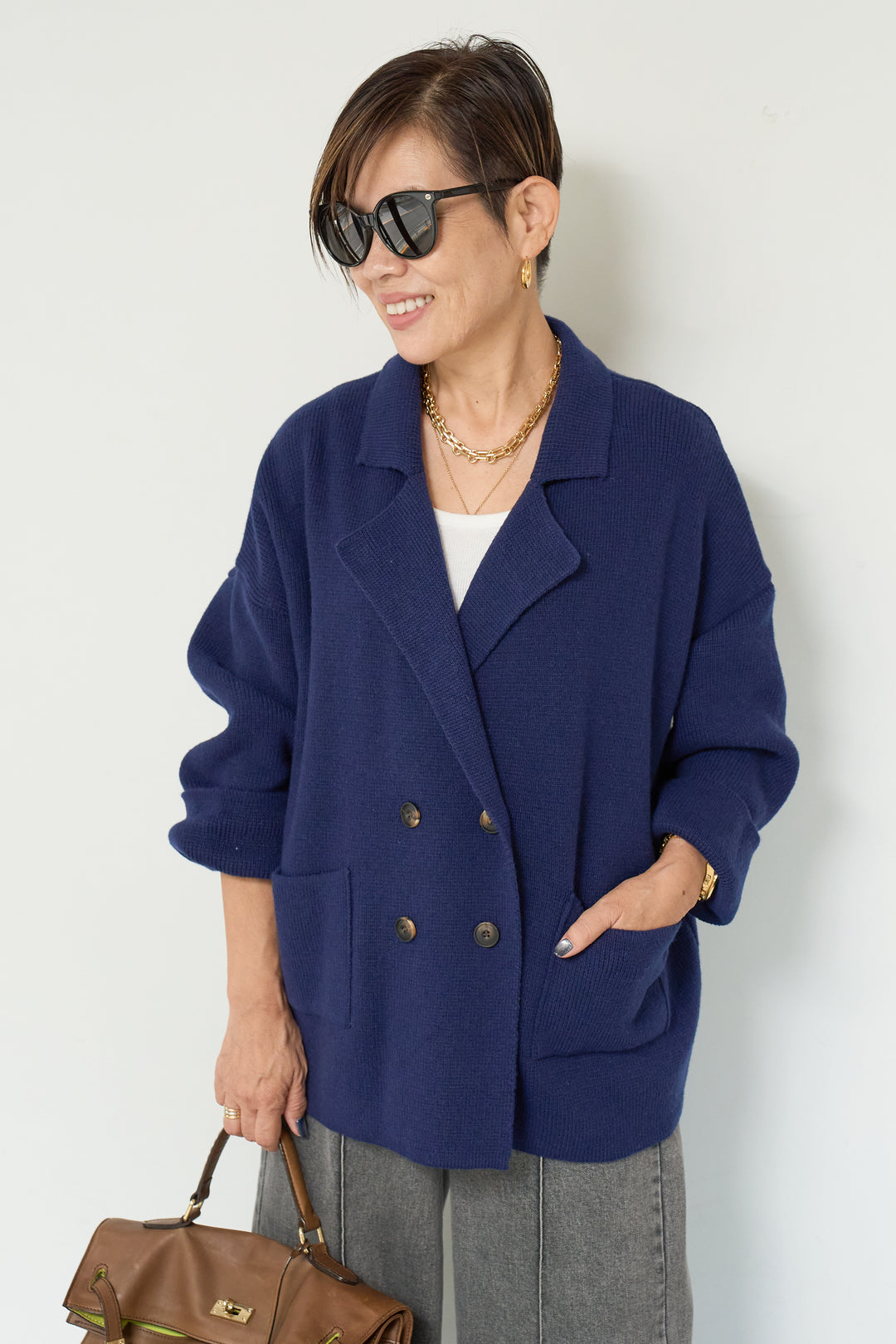 ニットダブルジャケット