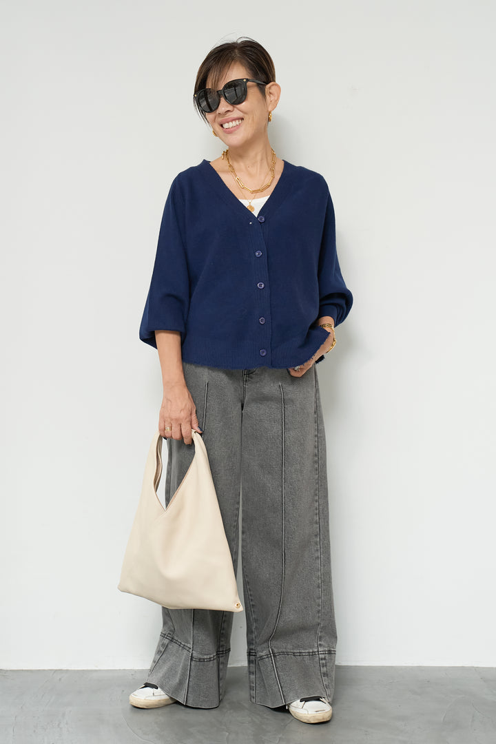 ダメージカットカーディガン