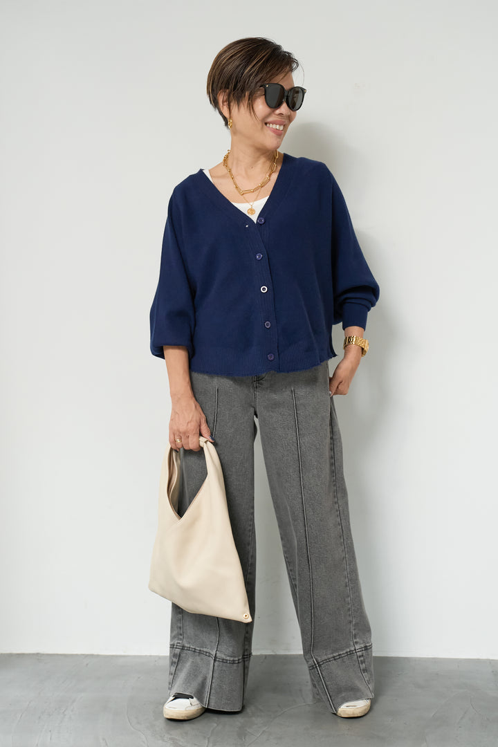 ダメージカットカーディガン