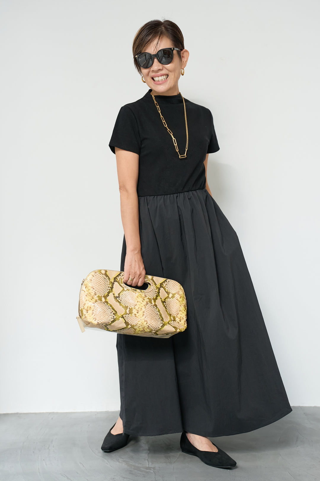 布帛切替ワンピース