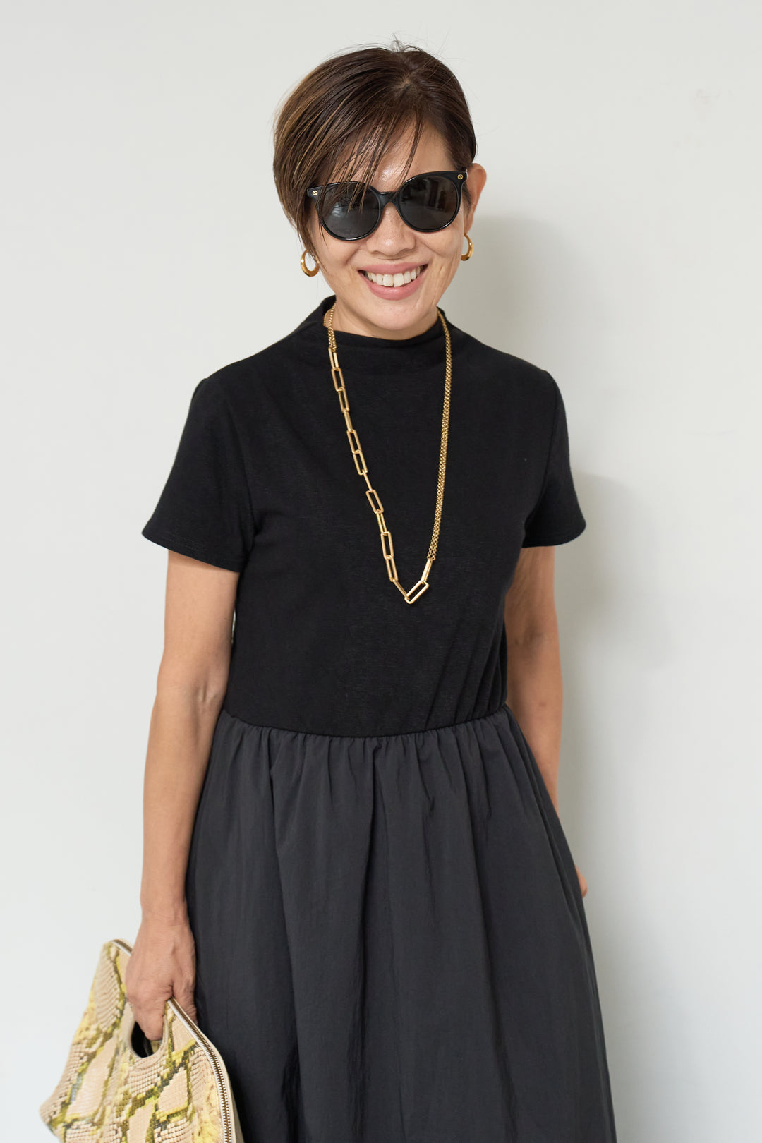 布帛切替ワンピース