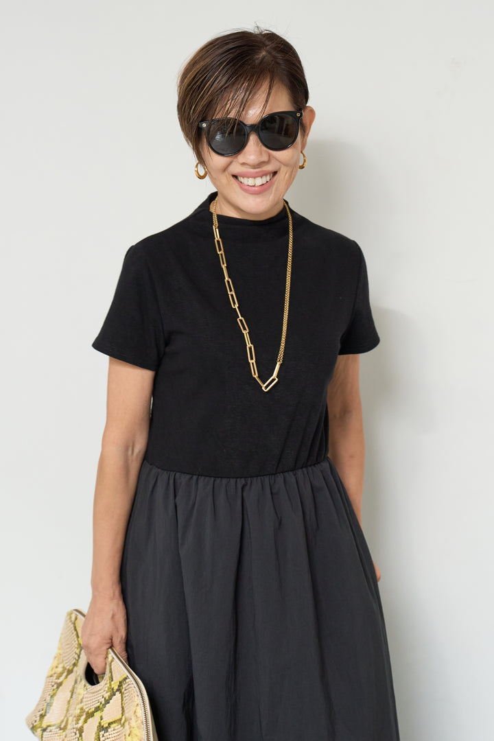 布帛切替ワンピース