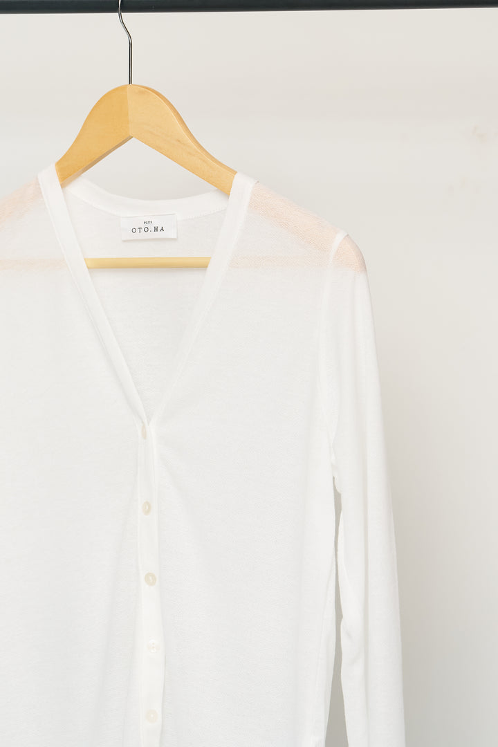 [Novelty item] UV-cut semi-sheer cardigan