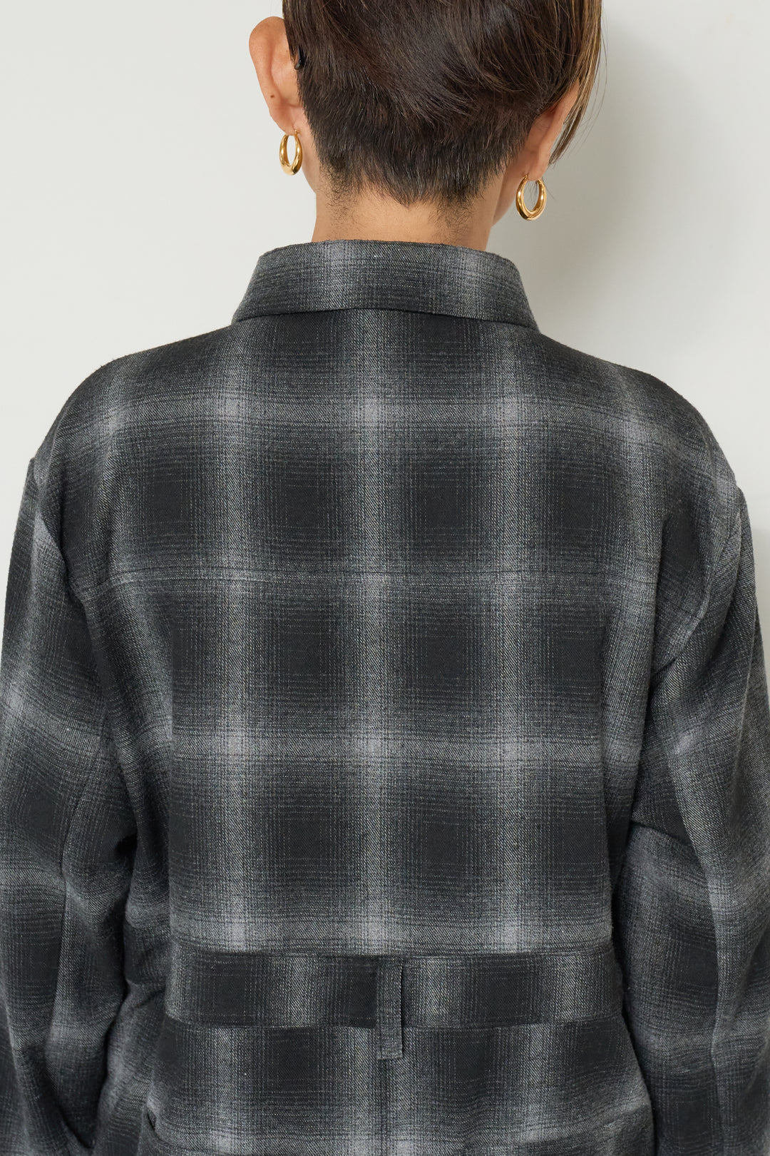 チェックシャツワンピース