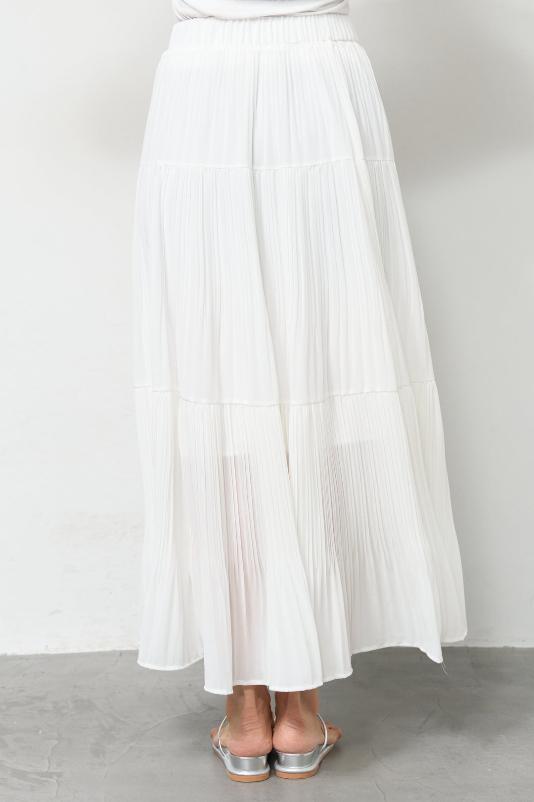 【4点セット】メッシュニット+セミシアースカートセットアップ