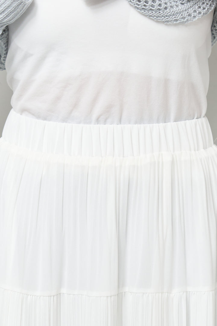 【4点セット】メッシュニット+セミシアースカートセットアップ