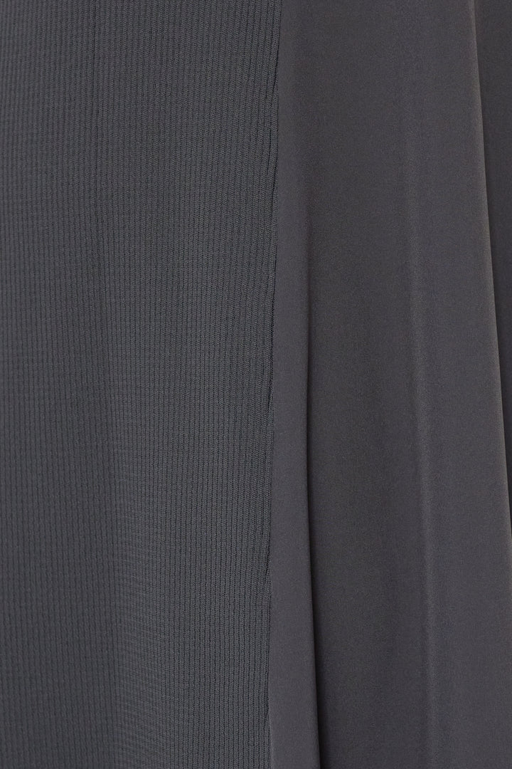 チュールスリーブニットワンピース