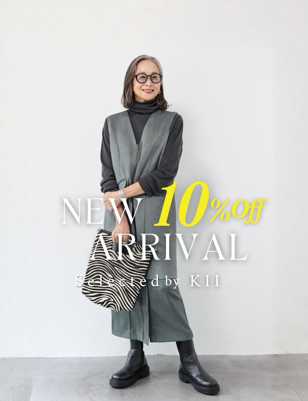 【新品、タグ付き】PLUS OTO.HA サイドプリーツニットワンピース 新品、タグ付き】PLUS OTO.HA サイドプリーツニットワンピース