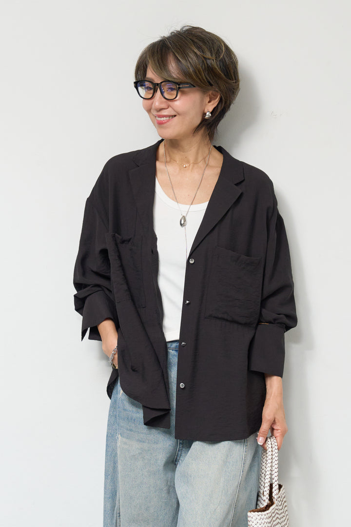 シアーシャツジャケット