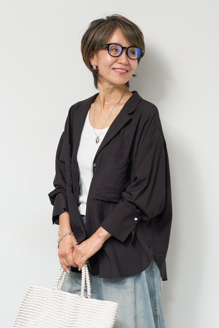 シアーシャツジャケット