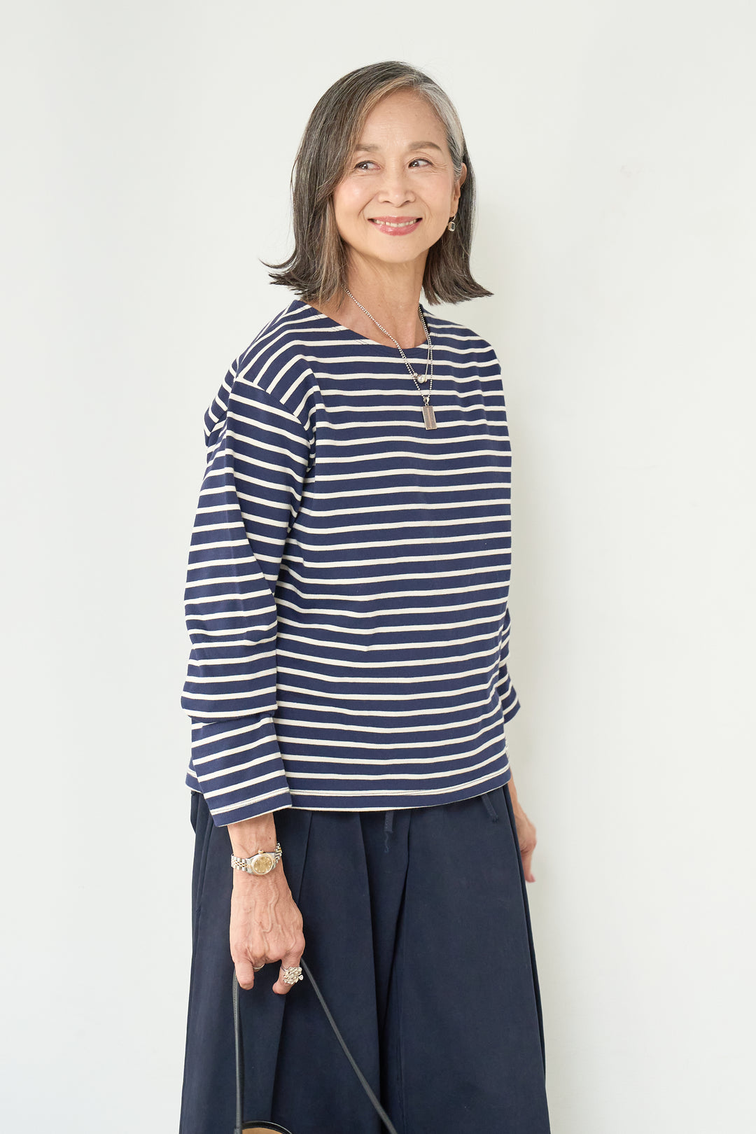 ボーダーカットソー