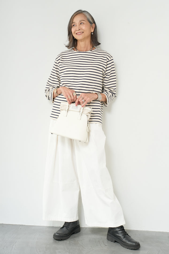 ボーダーカットソー