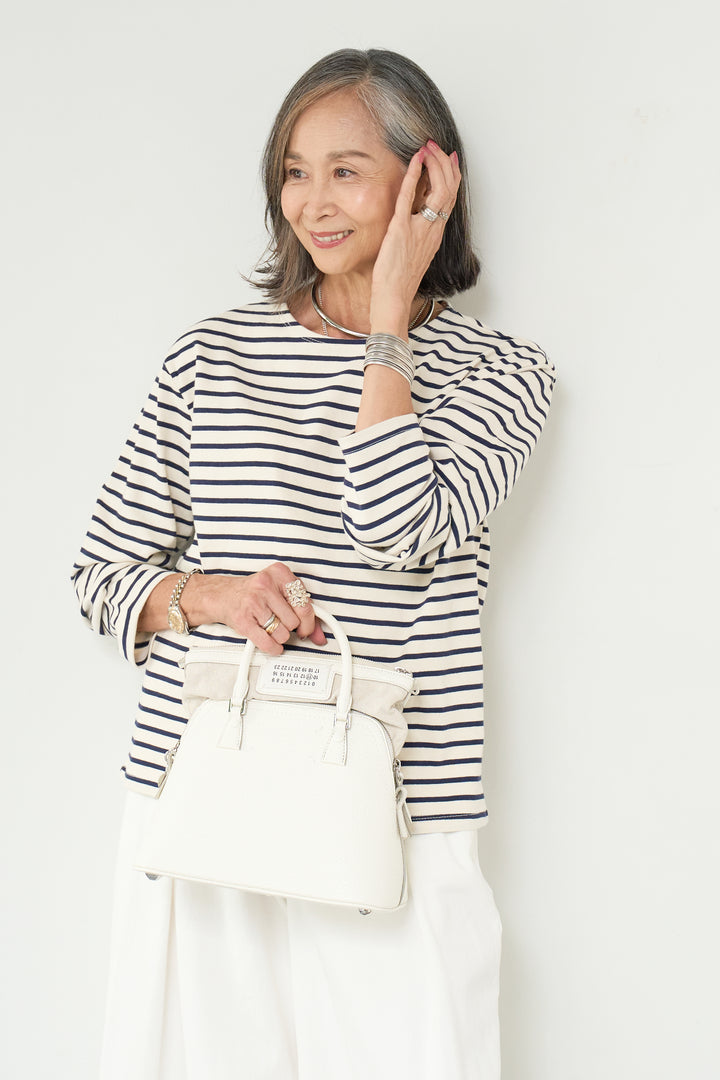 ボーダーカットソー