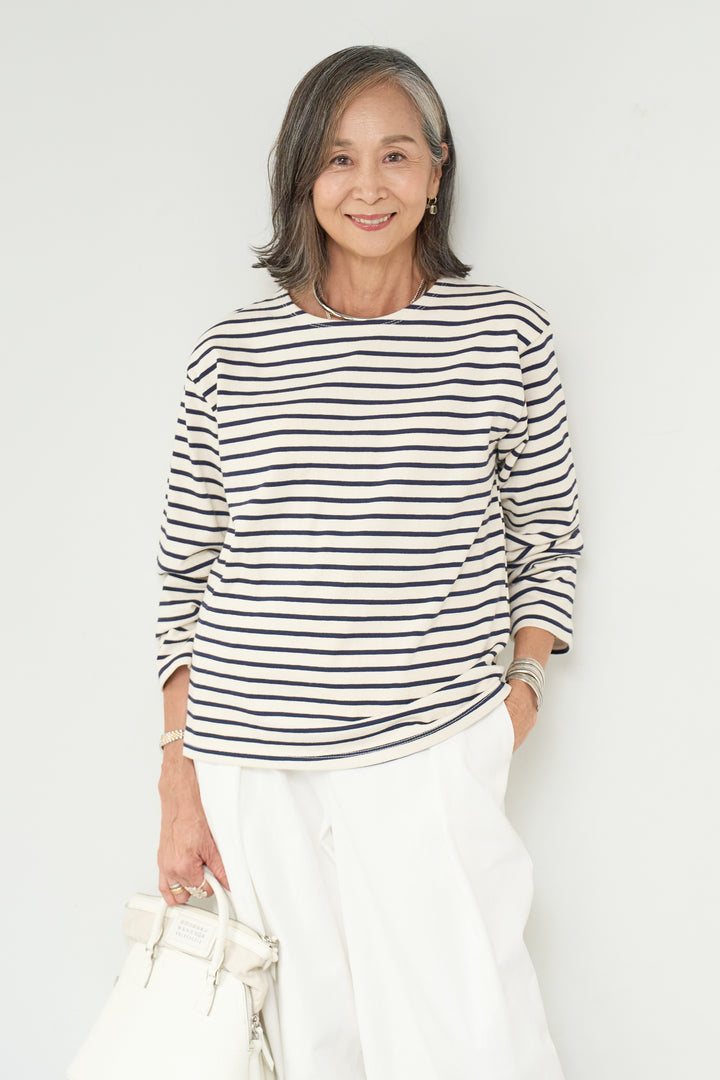 ボーダーカットソー