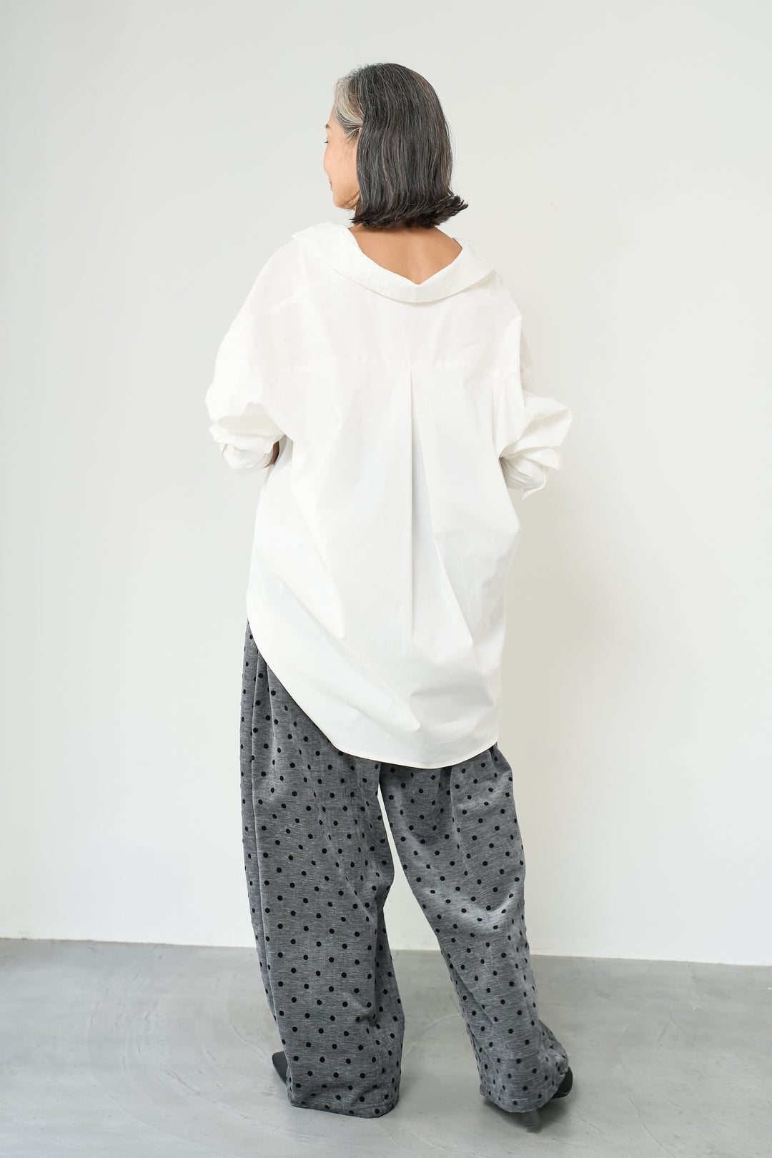 フロッキードットリラックスパンツ