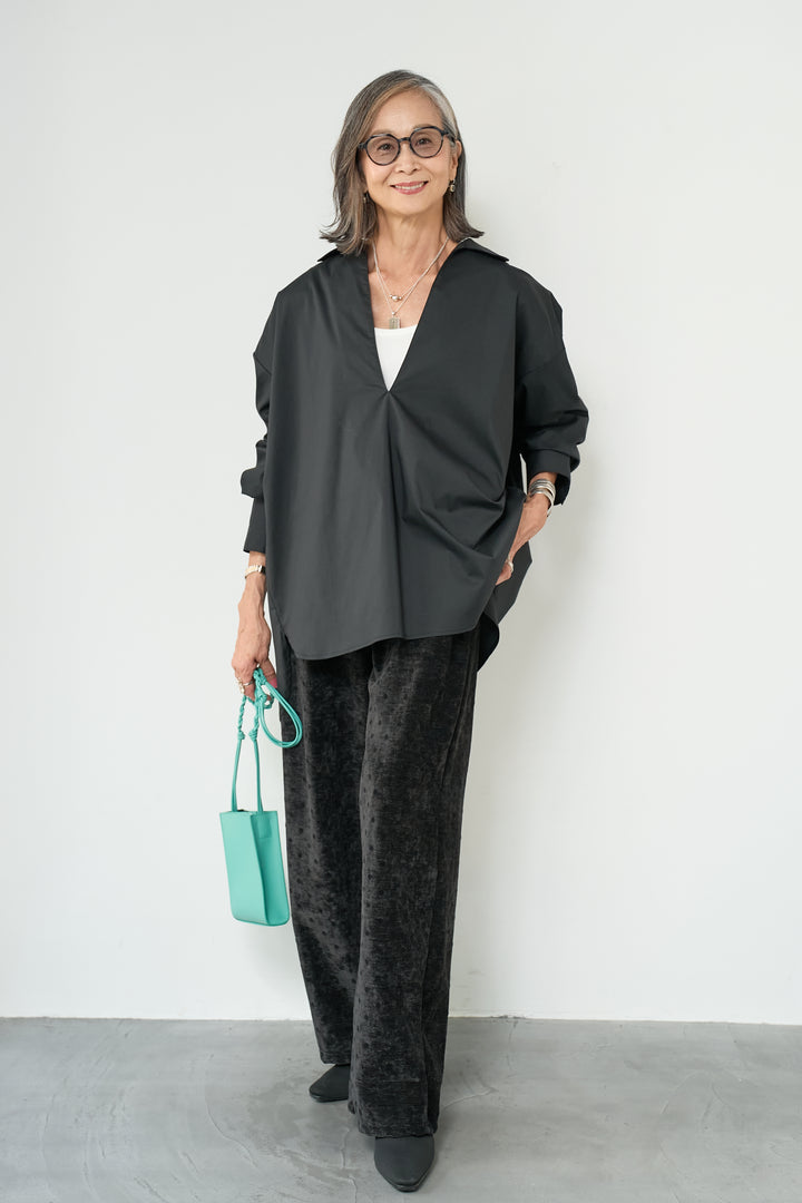 フロッキードットリラックスパンツ