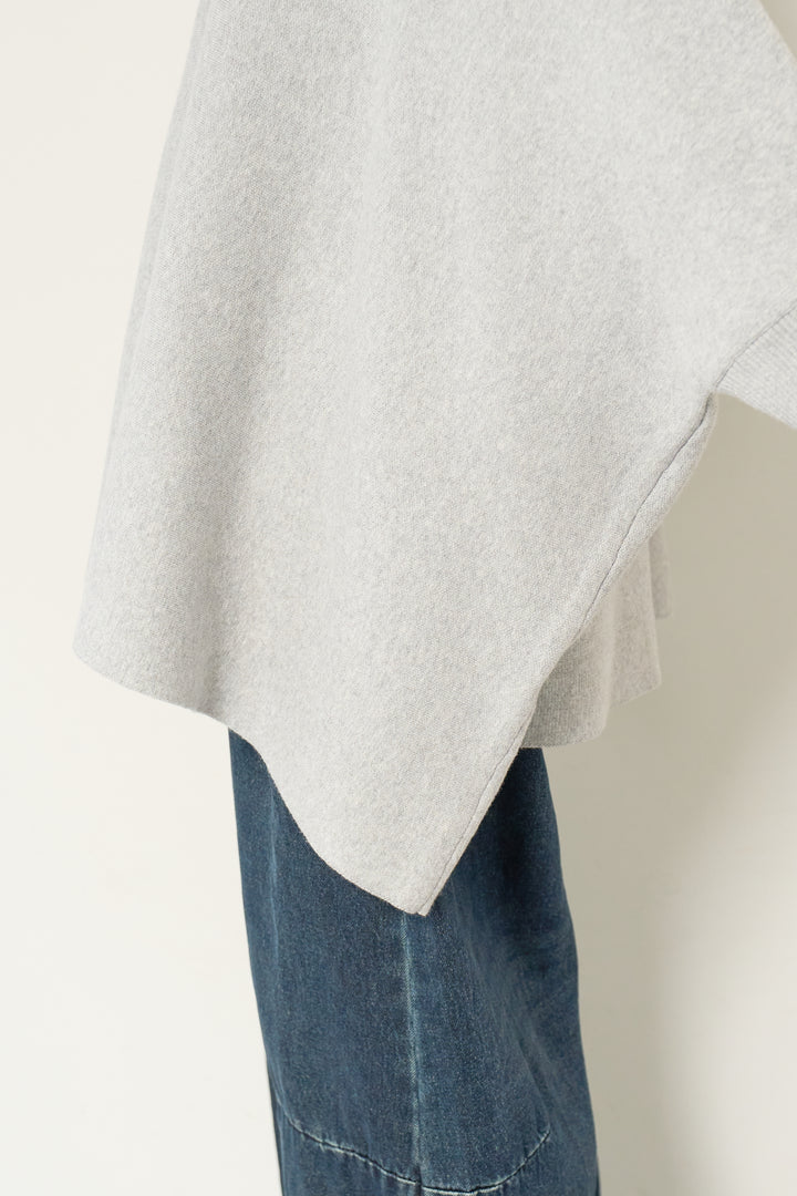 ウォッシャブルポンチョニット