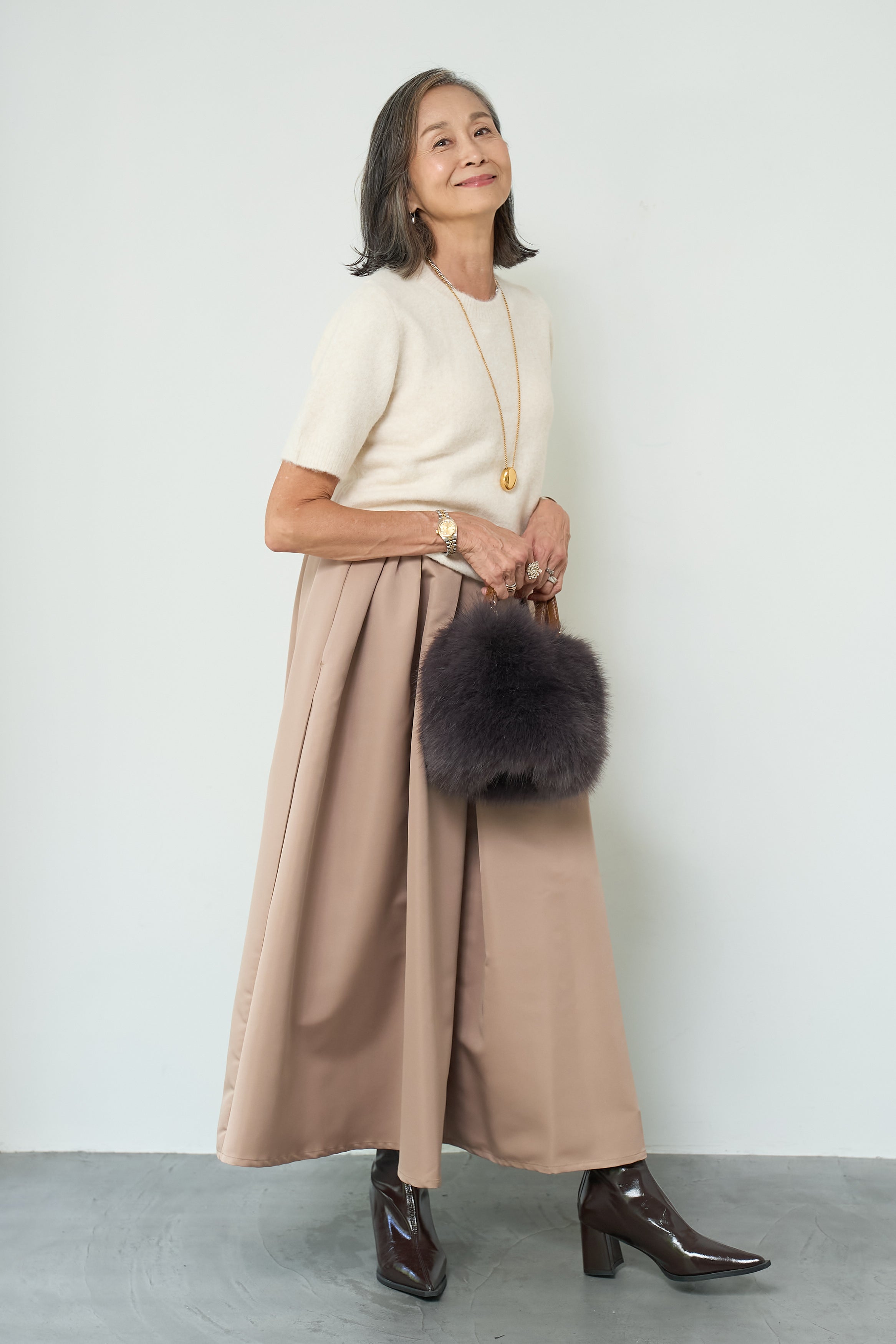 ジャパンメイド】ライトグログランボリュームスカート – plusotoha