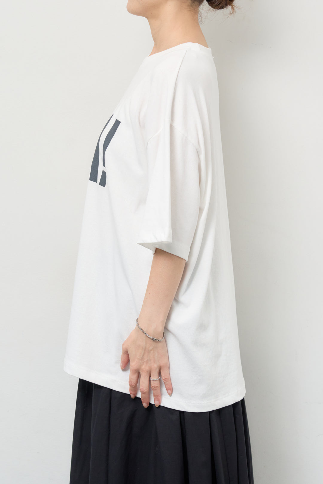 [SET]オーバーサイズDIVA Tシャツ+コットンボイルフレアロングスカート(2set)