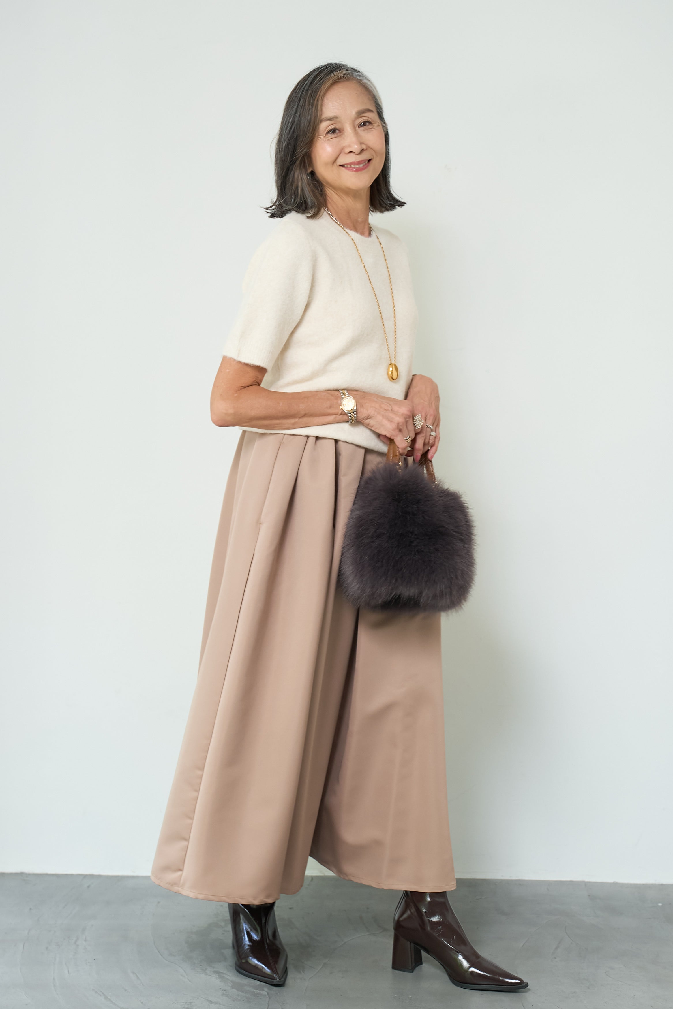 新品＊プラスオトハ　ライトグログランボリュームスカート　otoha ジャパンメイド】ライトグログランボリュームスカート – plusotoha