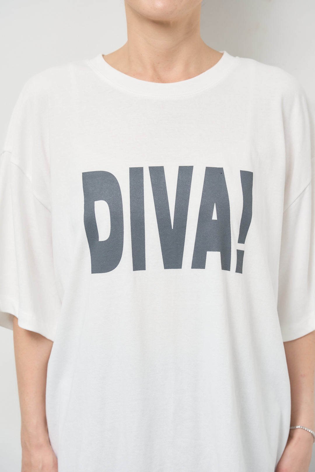 [SET]オーバーサイズDIVA Tシャツ+コットンボイルフレアロングスカート(2set)