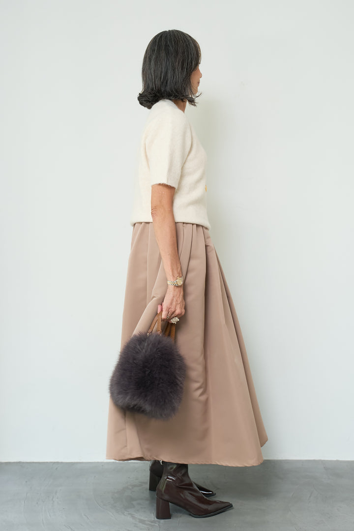 モヘヤ半袖ニット