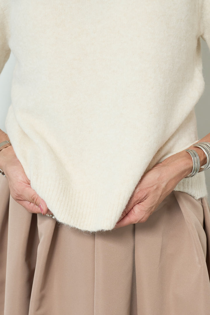 モヘヤ半袖ニット