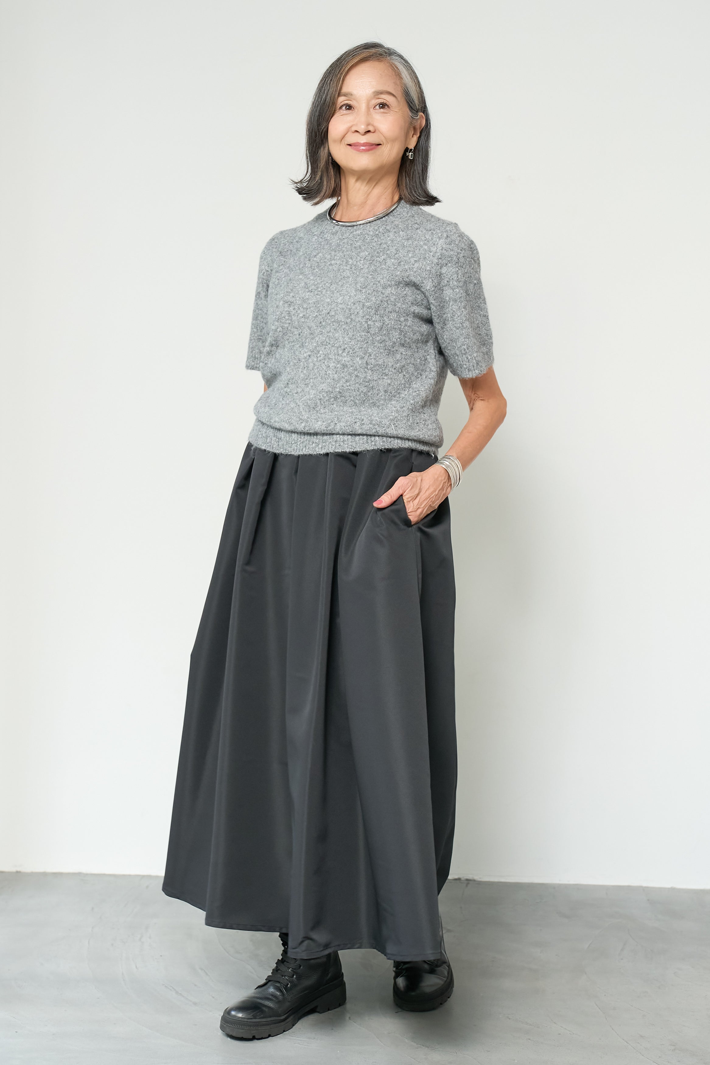 新品＊プラスオトハ　ライトグログランボリュームスカート　otoha ジャパンメイド】ライトグログランボリュームスカート – plusotoha