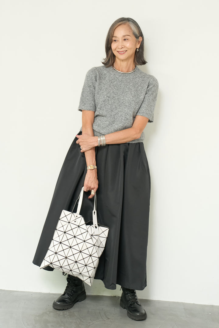 モヘヤ半袖ニット